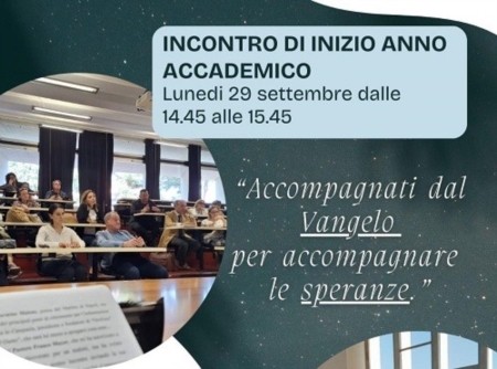 29 settembre 2025: Inizio anno accademico 2025-2026