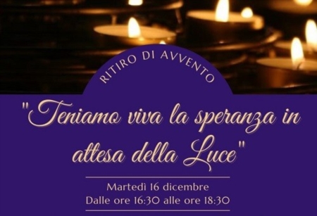 16 dicembre 2025: Teniamo viva la speranza in attesa della Luce - Natale 2025