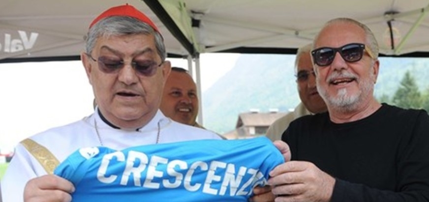 Il Cardinale Sepe a Pietralba accompagnato da un gruppo di giovani Sacerdoti 